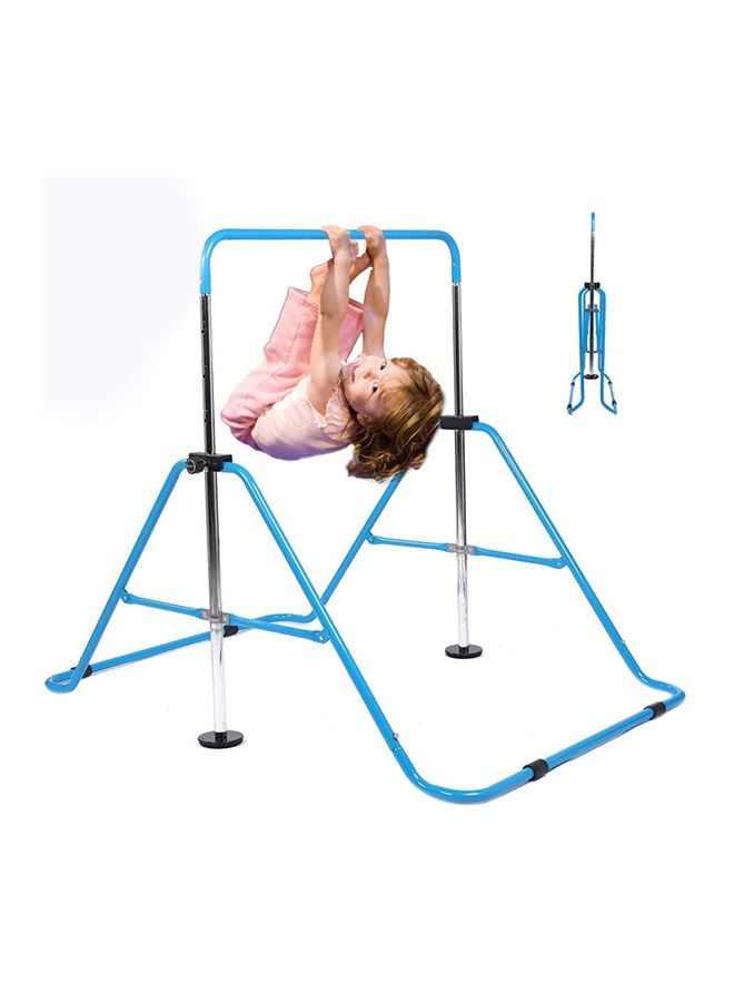 Gymnastics Bar Kids Expandable Gymnastic Bars Equipment, Blue