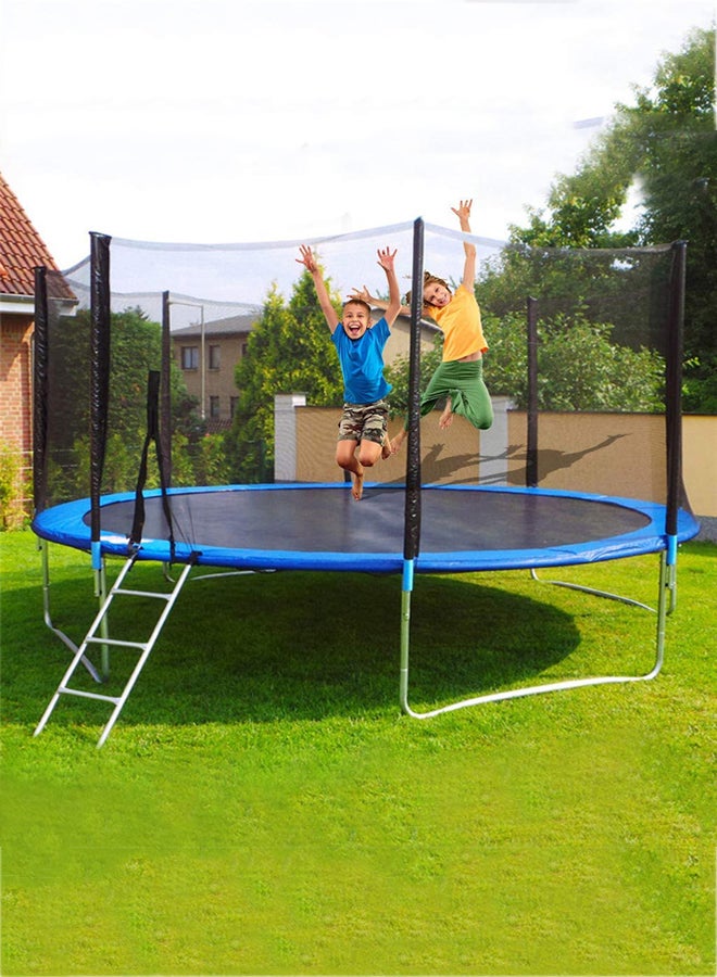 Recreational 16FT Trampolines With Ladder And Enclosure 488X488X260cm