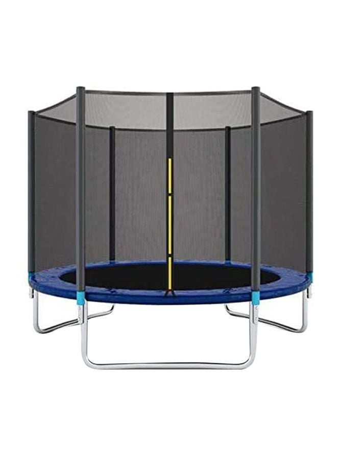 6 Ft Heavy-Duty Outdoor Bounce Trampoline With Safety Net For Secure Play Time 183x183x200cm