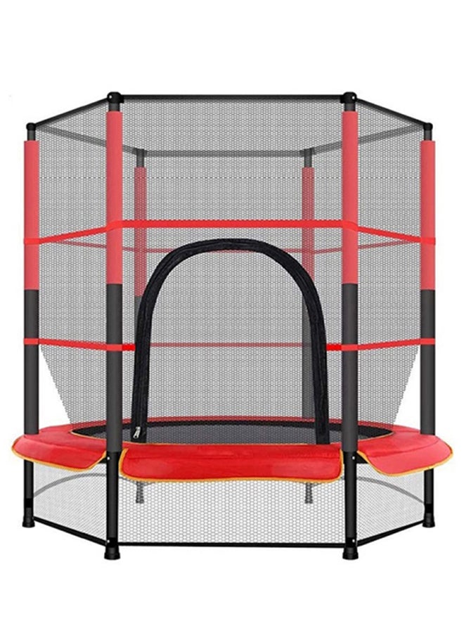 5.5 Feet Heavy Duty Jumping Trampoline With Enclosure 75.5x27x18cm