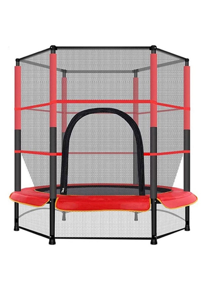 Trampoline 5.5 Feet Waterproof Comfortable Breathable Full Enclosed Portable Jumping 140X140X160cm