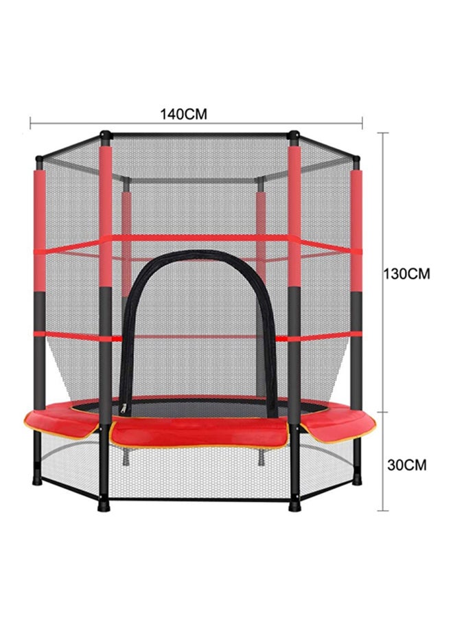 5.5ft Children's Indoor Home Trampoline Bouncing Bed With Guard Net 140x140x160cm