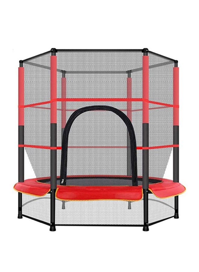 5.5FT Jumping Trampoline With Net 140x140x160cm