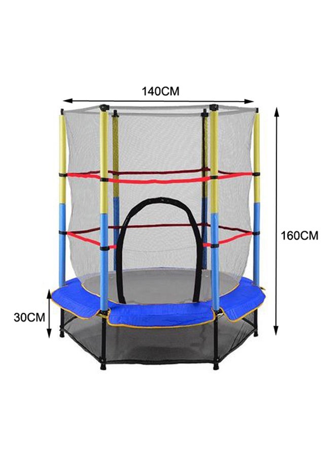 5.5 Feet Soft Portbale Jumping Trampoline With Enclose 140x140x160cm