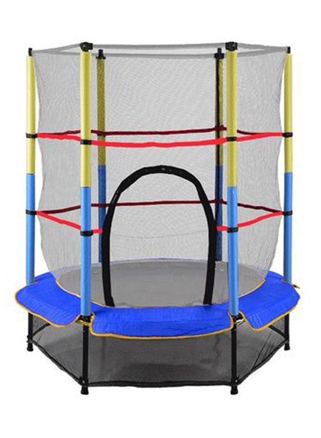 5.5 Feet Durable Round Jumping Trampoline With Enclose 140x140x160cm