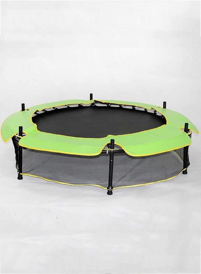 Outdoor Fitness Trampoline Bed With Protective Net 5.5ft Kids Jumpping Bed 140X140X160cm