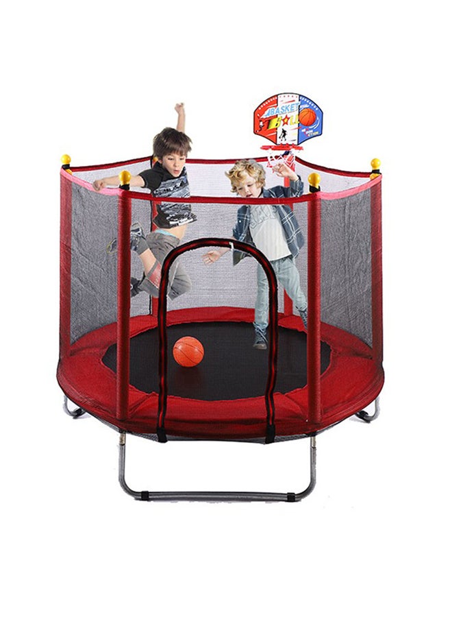 5.5 Feet Waterproof Breathable Full Enclosed Portable Jumping Trampoline 140x140x120cm