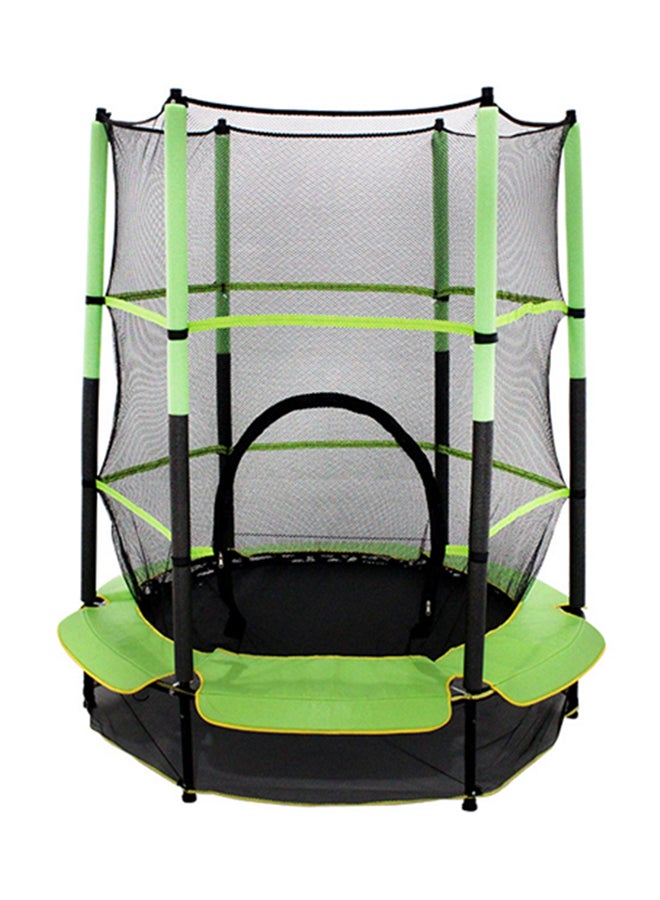 Professional 5.5ft Jumping Indoor Kids Mini Trampoline With Safety Enclosure Net 140x140x160cm