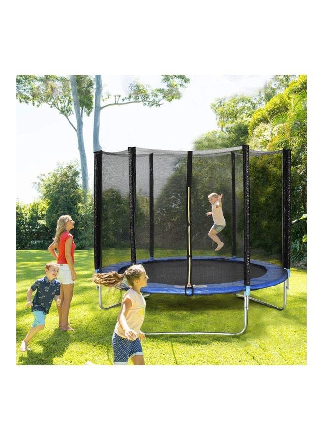 6 Feet Outdoor Round Trampoline With Safety Enclosure 183X183X200cm