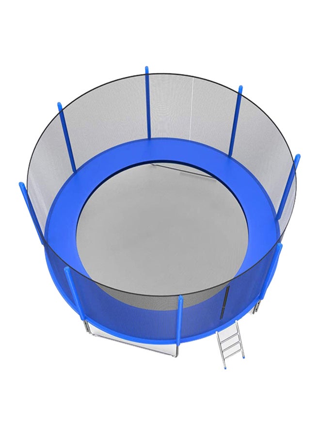 12feet Deluxe Outdoor Trampoline With Inside Net Enclosure And Ladder 366x366x250cm