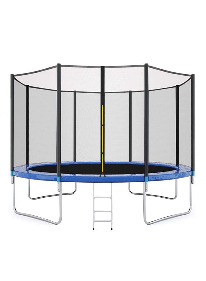 16feet Trampoline With Safety Enclosure Net And Ladder 488x488x260cm