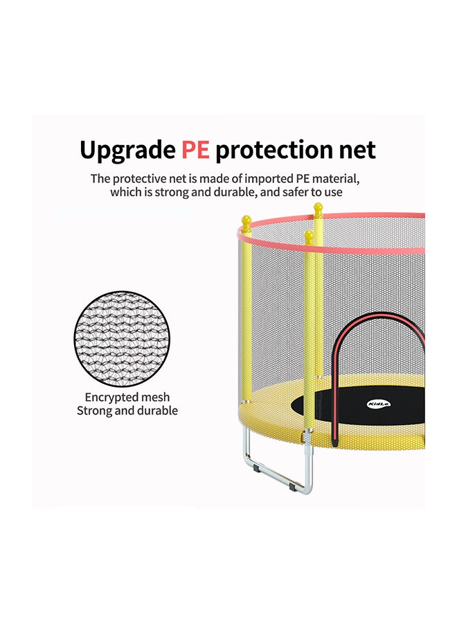 Trampoline With Safety Gear Net 140x140x120cm