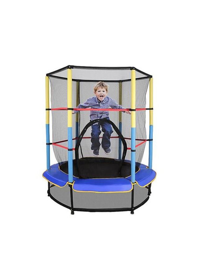 5.5FT Durable Round Trampoline With Safety Pad And Enclosure Net