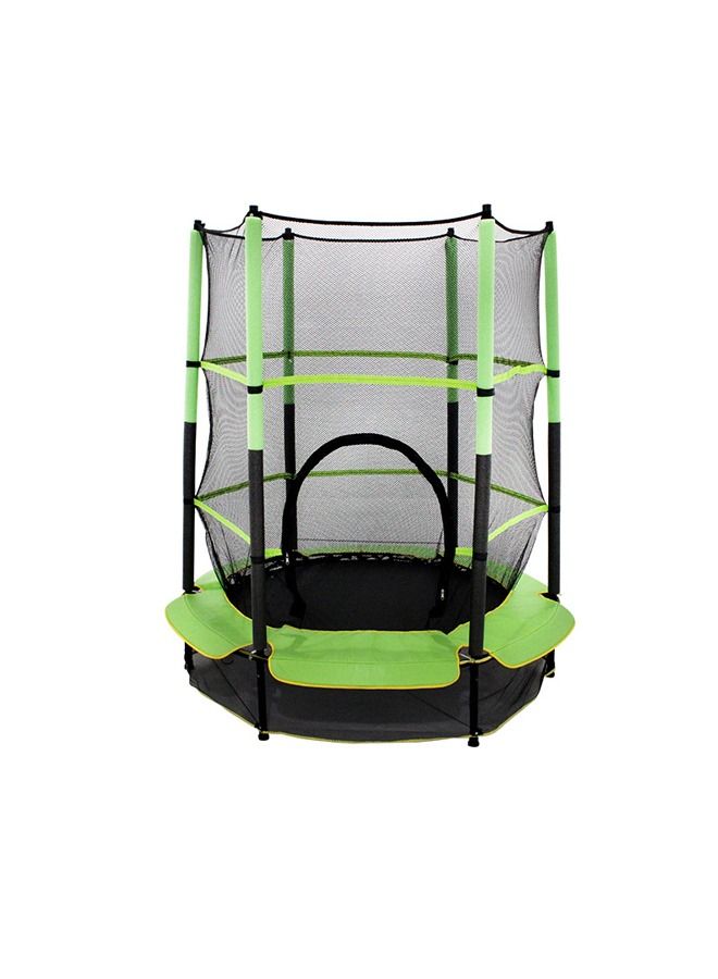 5.5ft Durable And Safety Trampoline With Enclosure Net 140X140X160CM