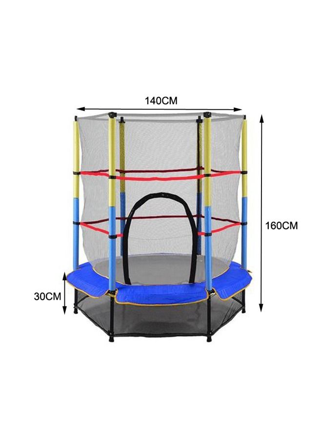 5.5feet Durable Round Trampoline With Safety Pad And Enclosure Net