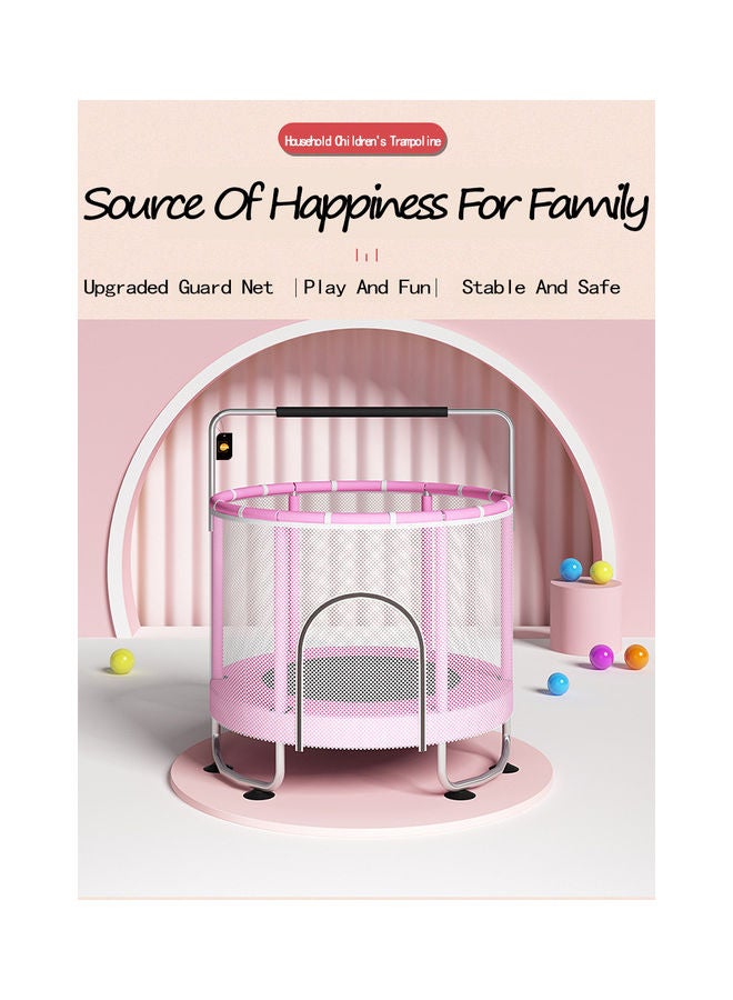 Children's Indoor Home With Guard Net With Horizontal Bar Bouncing Bed Trampoline with Safety Enclosure Net Outdoor