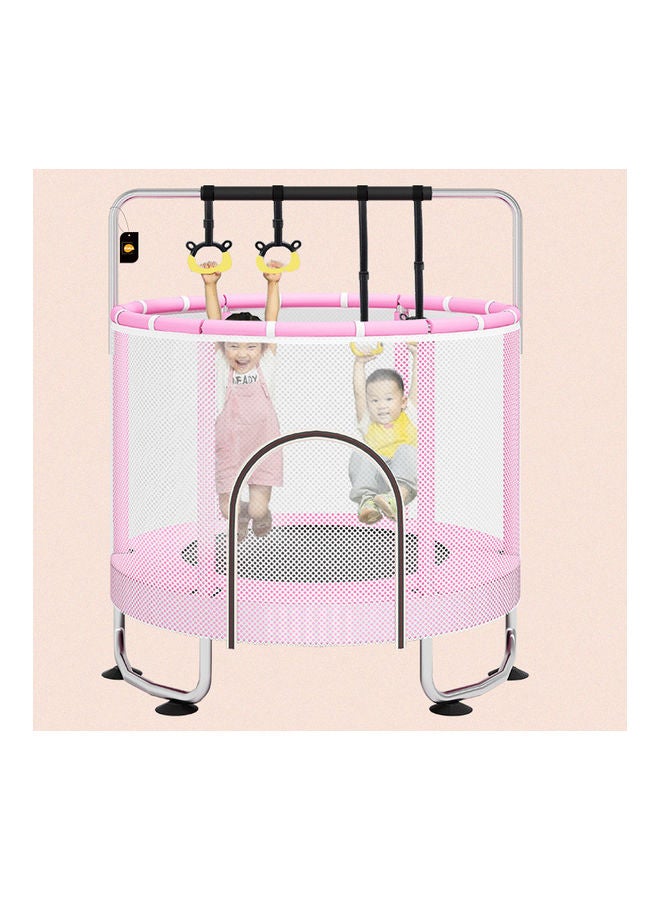Children's Indoor Home With Guard Net With Horizontal Bar Bouncing Bed Trampoline with Safety Enclosure Net Outdoor