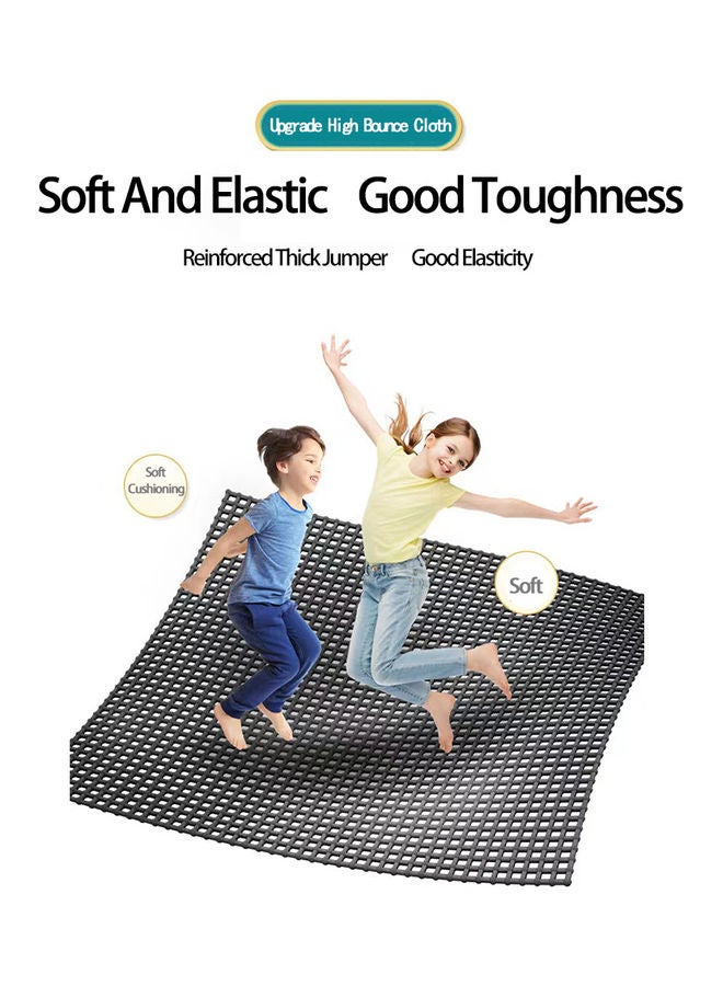 Children's Indoor Home With Guard Net With Horizontal Bar Bouncing Bed Trampoline with Safety Enclosure Net Outdoor