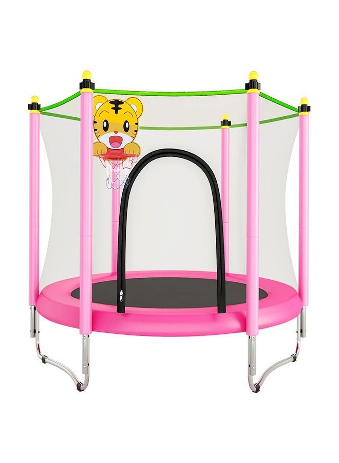 Home Indoor Fitness Exercise Trampoline Jumping Bed with Protection Net