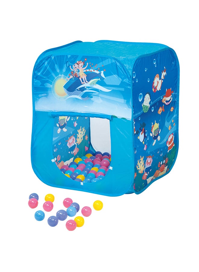 Ocean Square Play House With 100-Piece Balls 85x100x85cm