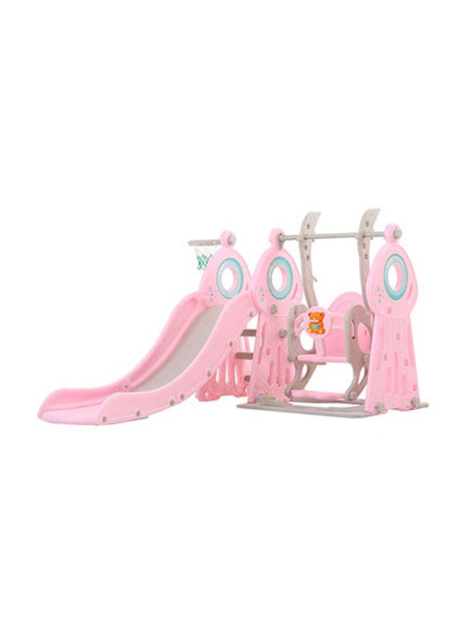 3-in-1 New Fancy And Stylish Swing And Slide Set With Basket Ball Hook 145X180X120cm