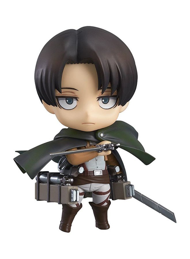 Levi Nendoroid Attack On Titan Collectible Action Figure Toy For Kids With Cape 10.16x5.08x5.08cm