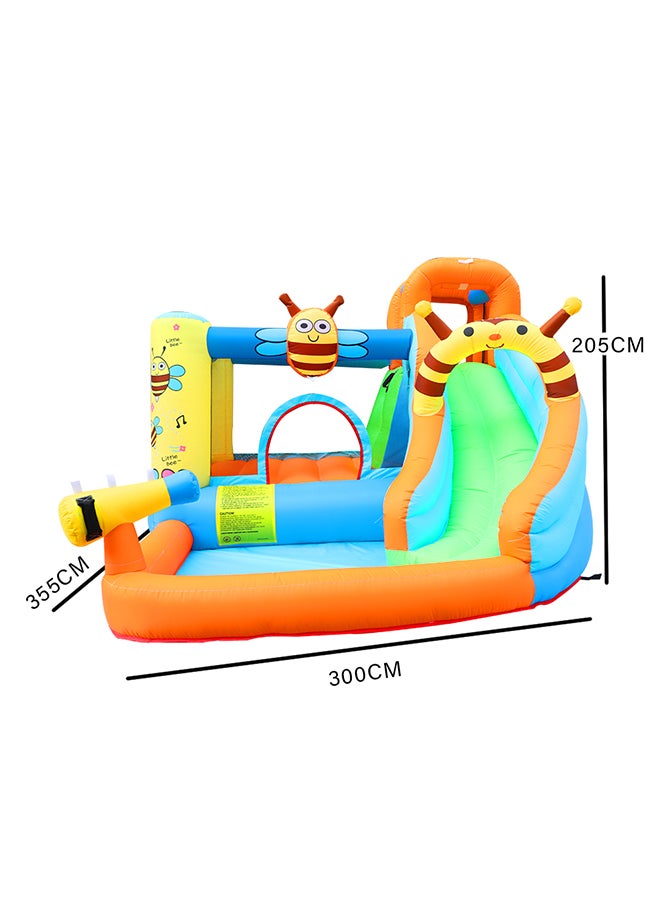 Inflatable Water Park Honeybee Bouncy Castle Slide 355 x 300 x 205cm