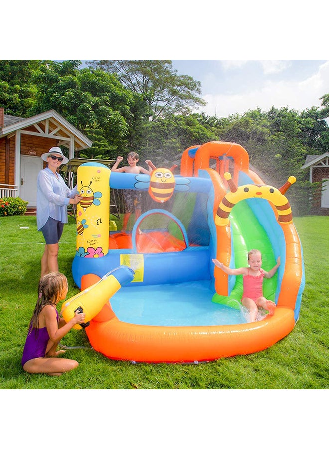 Inflatable Water Park Honeybee Bouncy Castle Slide 355 x 300 x 205cm