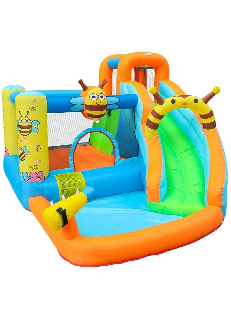 GT-Wheel Inflatable Water Park Honeybee Bouncy Castle slide, Size: 355x300x205cm