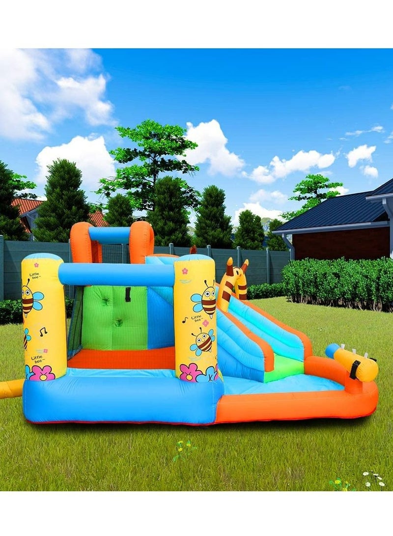 GT-Wheel Inflatable Water Park Honeybee Bouncy Castle slide, Size: 355x300x205cm