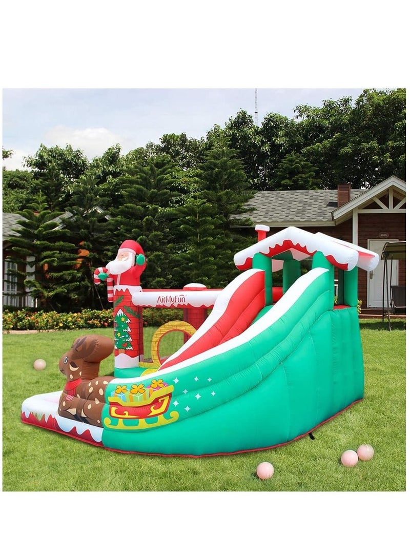 Merry Christmas Inflatable Bouncy Castle