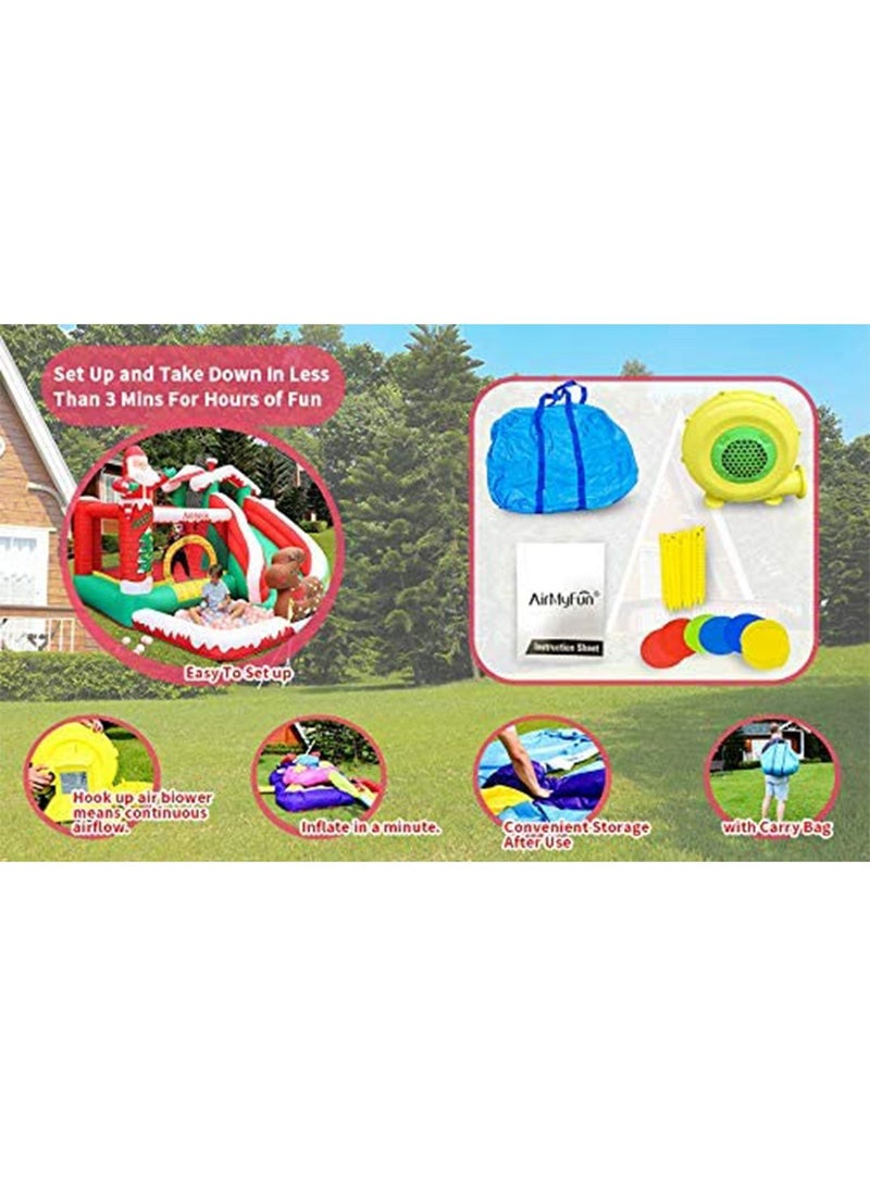 Merry Christmas Inflatable Bouncy Castle