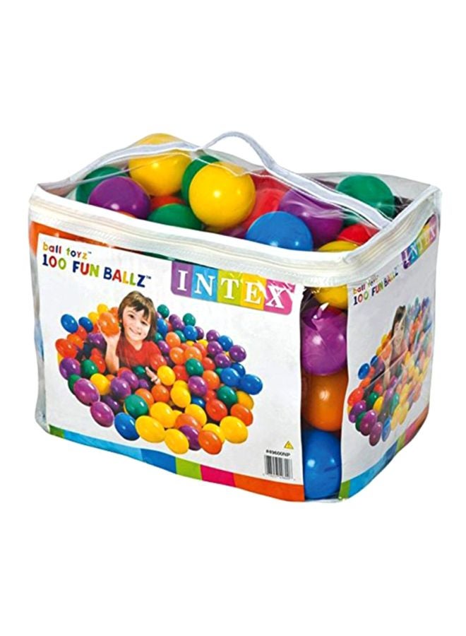 Pack Of 100 Fun Ball With Carry Bag