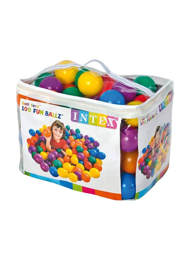 100-Piece Coloured Ball Set 48.3x43.2x30.5cm