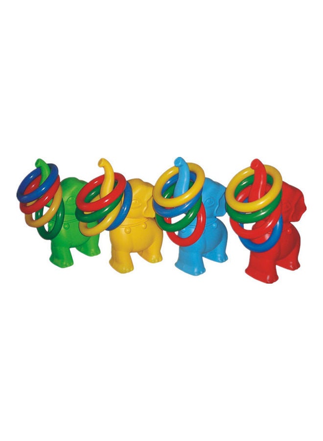 Exciting Kindergarten Catching Plastic Ring Toss Toy, Pack of 4 20x11x34cm
