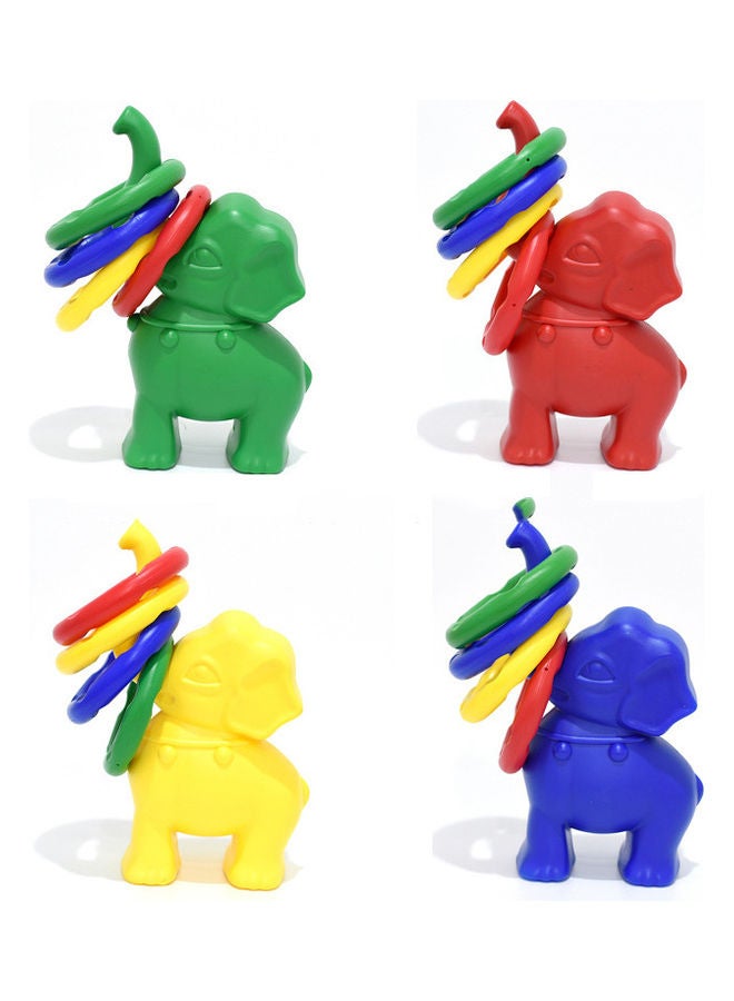 Exciting Kindergarten Catching Plastic Ring Toss Toy, Pack of 4 20x11x34cm