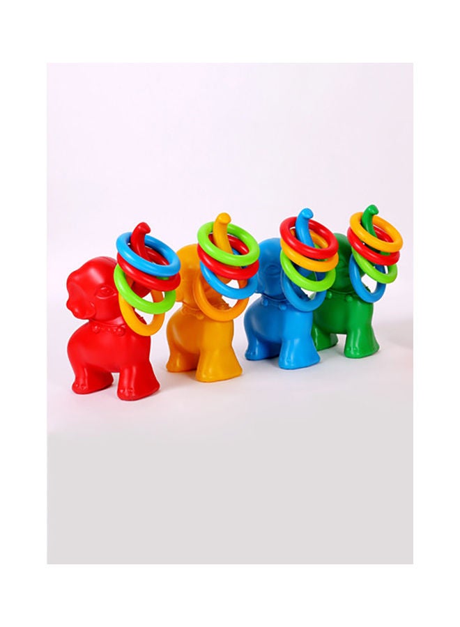 Exciting Kindergarten Catching Plastic Ring Toss Toy, Pack of 4 20x11x34cm