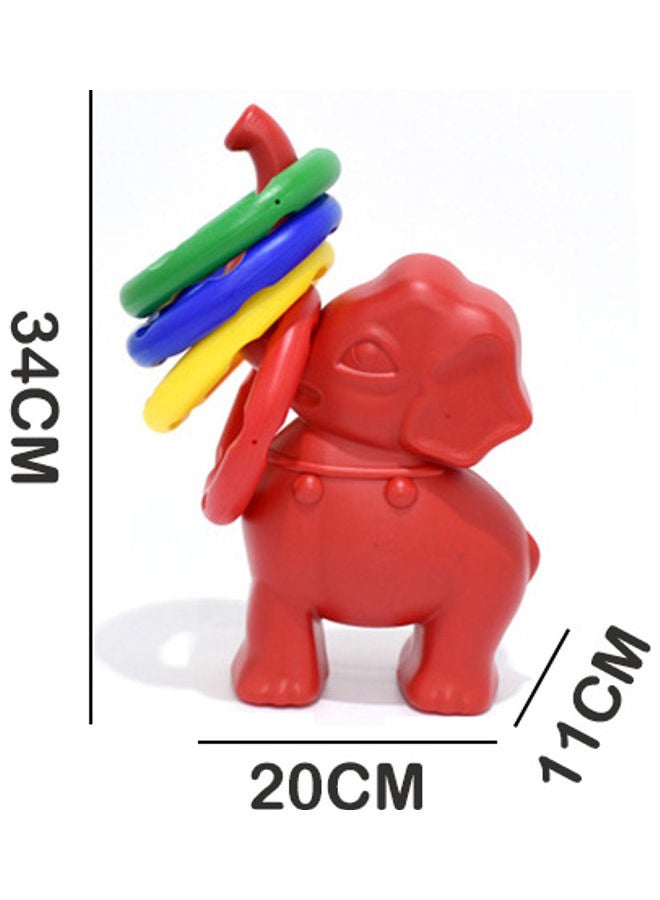 Exciting Kindergarten Catching Plastic Ring Toss Toy, Pack of 4 20x11x34cm