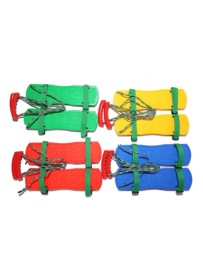 4-Piece Sensory Integration Training Equipment Double Cooperative Board Balance Double Game - Assorted 40x11x2cm