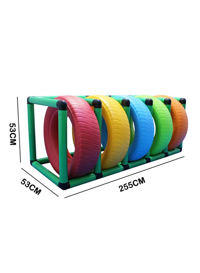 New Style Plastic Tire Storage Rack For Kid 255x53x53cm