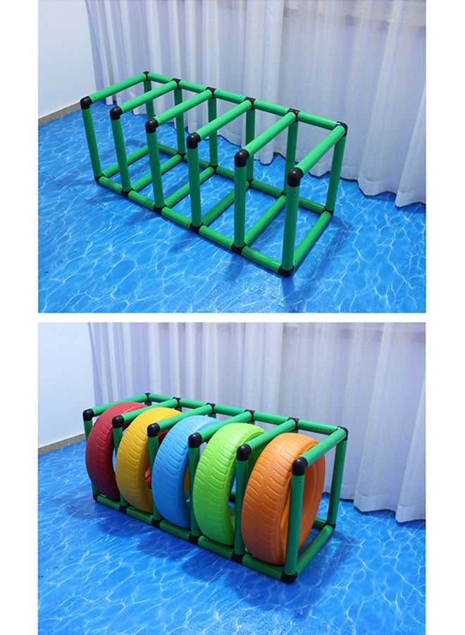 New Style Plastic Tire Storage Rack For Kid 255x53x53cm