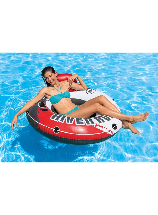 River Run 1 Inflatable Floating Lake Tube - Red Fire Edition