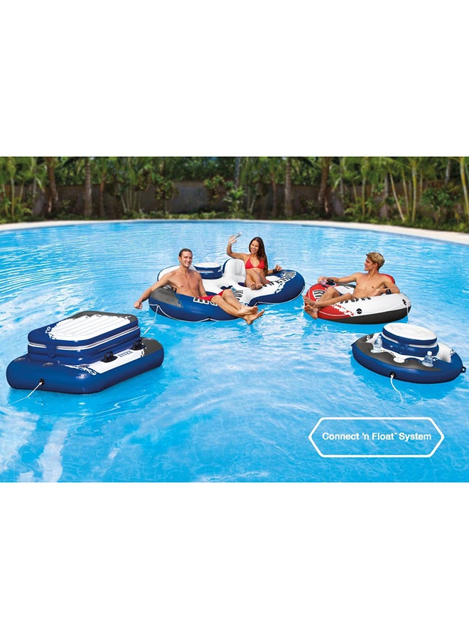River Run 1 Inflatable Floating Lake Tube - Red Fire Edition