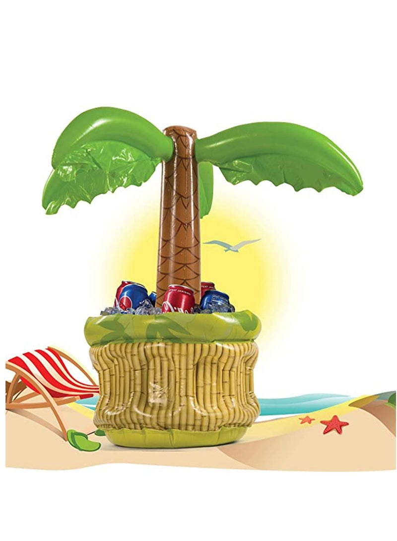 Beverage Cooling Ice Bar 26 Inch Inflatable Cooler, Cooler for Parties, Party Supplies for Summer Party Decorations, Inflatable Palm Tree for Beach Pool Parties 1 Piece