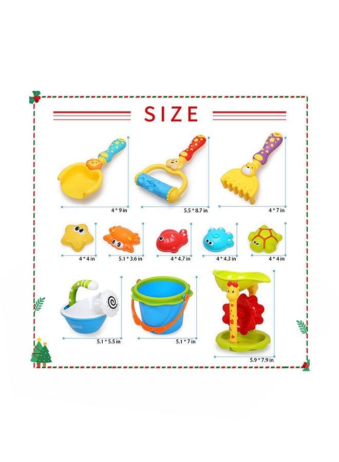 11-Piece Castle Mold Beach Sand Toy Set