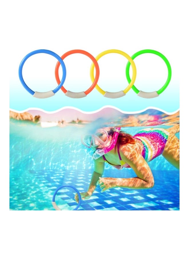 4-Piece Underwater Swimming Diving Sink Ring Set