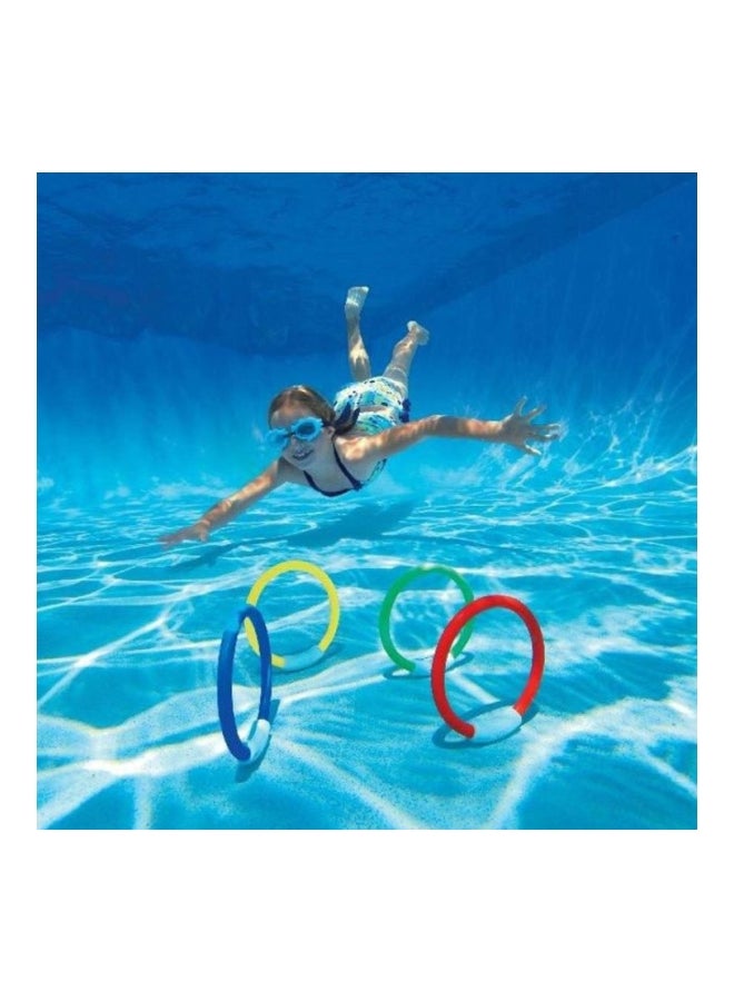4-Piece Underwater Swimming Diving Sink Ring Set