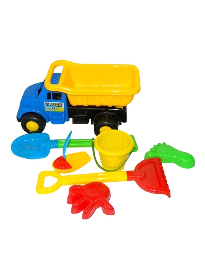 Beach Toys 7 Pieces Set Damp Truck Shape