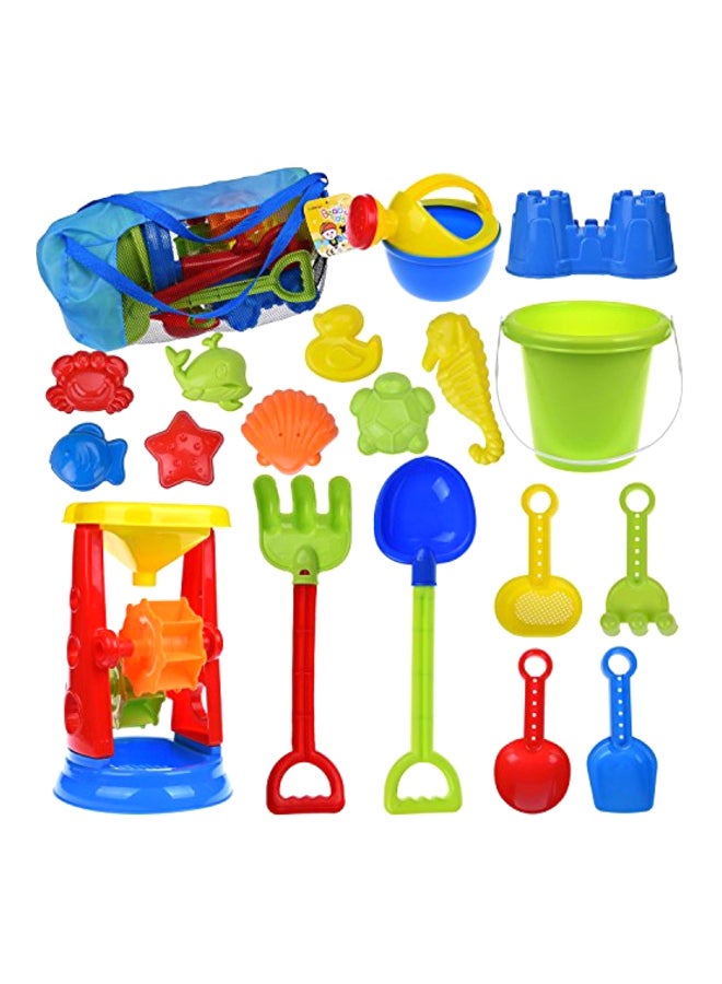 19-Piece Kids Beach Sand Plastic Toys Set