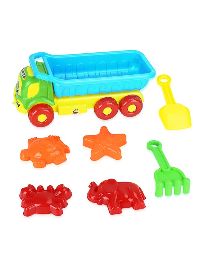 7-Piece Large Dump Truck Sand Shovel Set